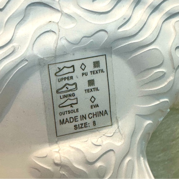 AZALEA WANG PETEY-WHITE EMBELLISHED SNEAKER NEW IN BOX - Picture 9 of 11